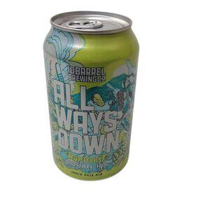 10 Barrel All Ways Down IPA Empty Beer Can Bottom Opened Hopburst Double